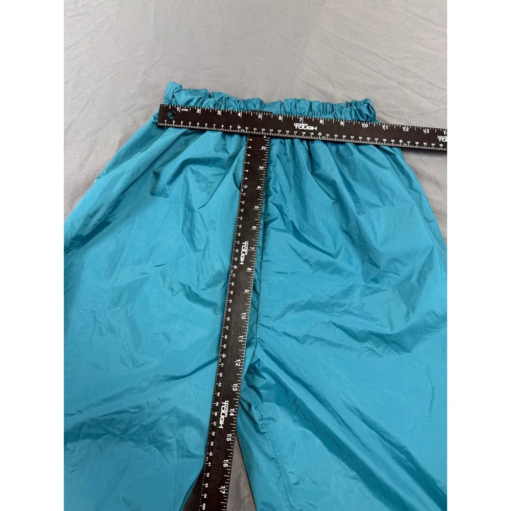 Vintage REI Gore-Tex Rain Pants Teal Blue Made in USA Small Side Zip Hiking